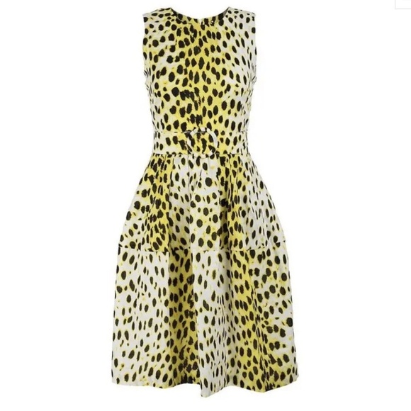 NWT Samantha Sung Rachel Dress Linen Snow Jaguar 8 - Picture 1 of 16